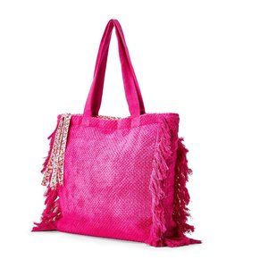 Fuchsia Terry tote